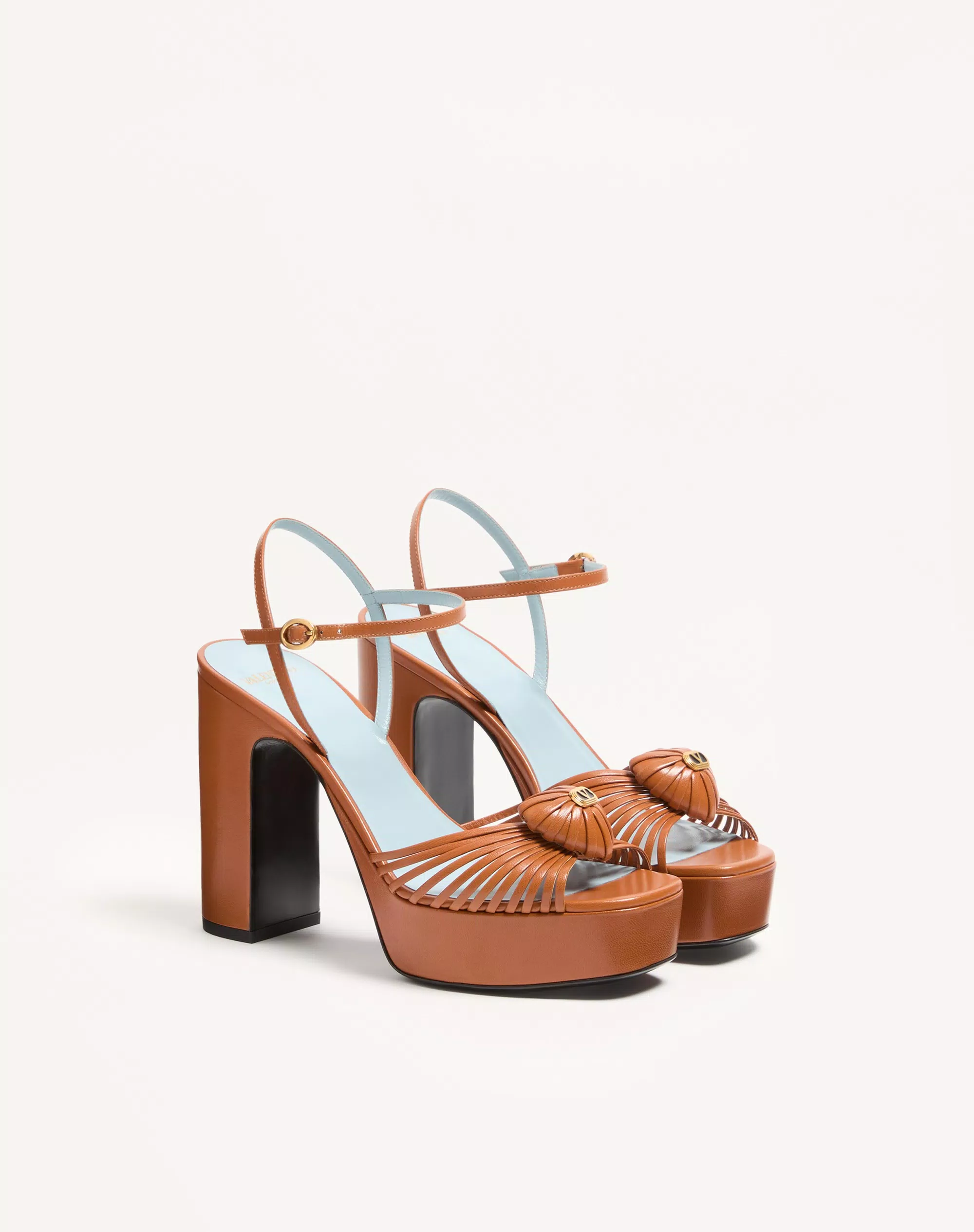 Valentino Sandal Royal Platform Sandal In Kidskin 115Mm - Image 6